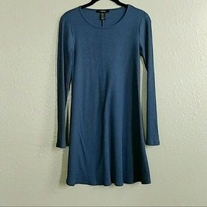 Forever21 Blue Tunic Dress Flowy Aline Small